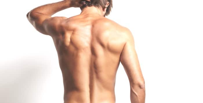 Charming sexual Muscular Man Naked muscle back of strong man - Back Hair Removal for Men | Viata Aesthetics and Wellness in Katy TX
